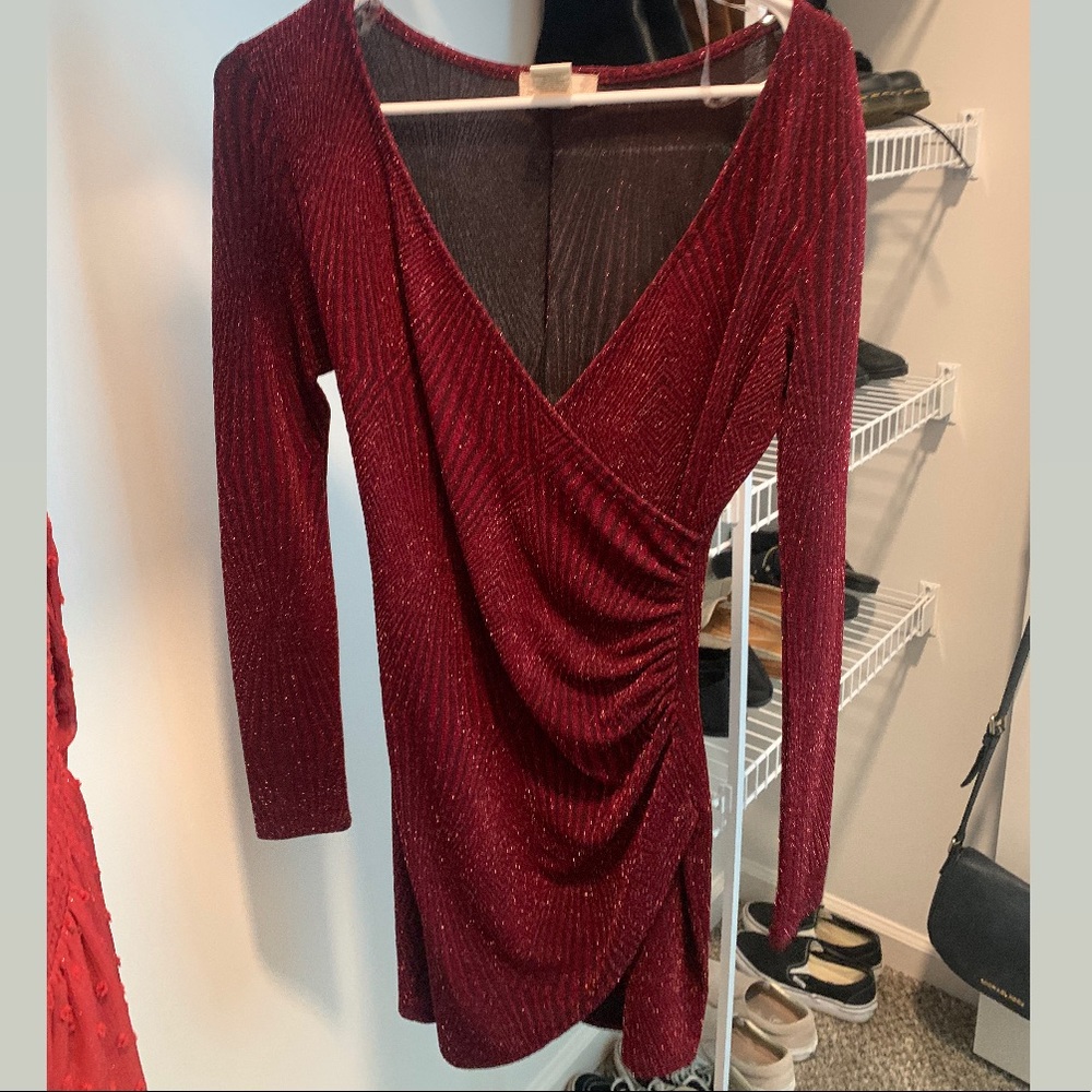 Red Sparkly Altar’d Stare Dress